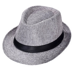 Imixlot Fashion Retro vīriešu džeza cepure Pavasara vasara Bowler Outdoor Salmu Cowboy Cepure Klasiskā versija Chapeau Cepures cena un informācija | Vīriešu cepures, šalles, cimdi | 220.lv