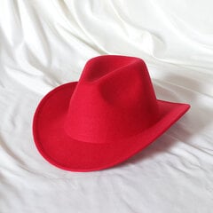 Piparmētru zaļā krāsā Western Cowboy Hat Sieviešu gofrēta kovboju cepure Girl Fedora ar ādu Fedora Toca Toca Knight cepure cena un informācija | Vīriešu cepures, šalles, cimdi | 220.lv