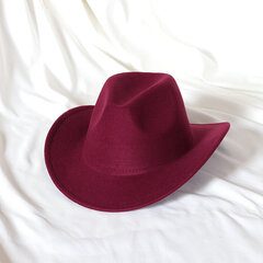 Piparmētru zaļā krāsā Western Cowboy Hat Sieviešu gofrēta kovboju cepure Girl Fedora ar ādu Fedora Toca Toca Knight cepure cena un informācija | Vīriešu cepures, šalles, cimdi | 220.lv