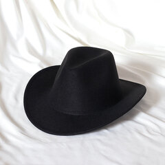 Piparmētru zaļā krāsā Western Cowboy Hat Sieviešu gofrēta kovboju cepure Girl Fedora ar ādu Fedora Toca Toca Knight cepure cena un informācija | Vīriešu cepures, šalles, cimdi | 220.lv