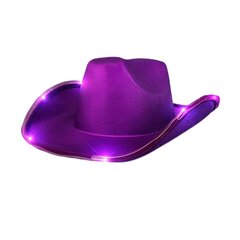 LED rietumu kovboju cepure Cowgirl cepure Retro LED gaiša džeza cepure līgavas kovboju cepure Cosplay kostīms vīriešu kovboju uzvalks sievietēm цена и информация | Мужские шарфы, шапки, перчатки | 220.lv