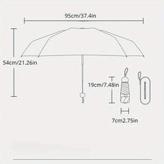 Stilīgs, ērts mini lietussargu piedāvājums 1.0 cena un informācija | Lietussargi sievietēm | 220.lv