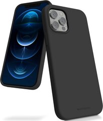 Maciņš Mercury Silicone Case Apple iPhone 16 Plus melns cena un informācija | Telefonu vāciņi, maciņi | 220.lv