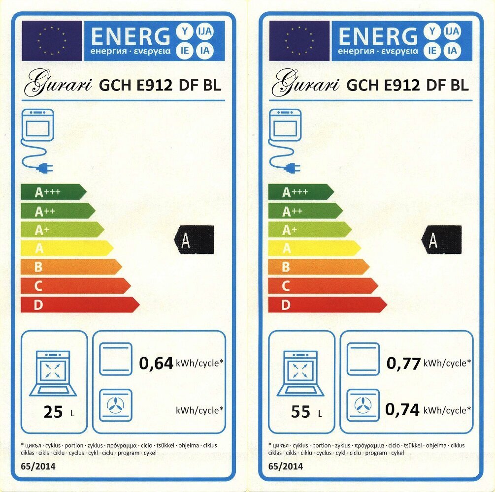 Gurari GCH E 912 DF BL, 90 cm cena un informācija | Elektriskās plītis | 220.lv