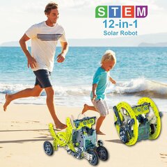 12 in 1 STEM saules robots zēniem, studentiem vecumā no 8 9 10 11 12+ цена и информация | Принадлежности для пылесосов | 220.lv