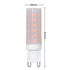 G9 Flame Lamp Led Light Bulb 0.5w Pc Керамічная фарба 10lm 36*2835 Smd AC 220-240v 1300-1700k 360 градусаў [энергетычны клас A] 4 упак. цена и информация | Настольные лампы | 220.lv