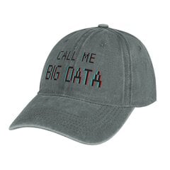 Call Me Big Data vieglās preces. Datu analītiķis. pixel Cowboy Hat vasaras cepures Luksusa cepures ikona Vīriešu cepures Sieviešu цена и информация | Мужские шарфы, шапки, перчатки | 220.lv