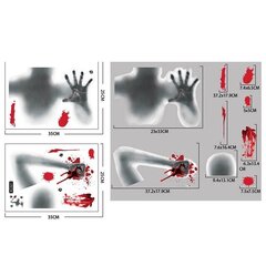 5 M Helovīna rāpojošs audums, biedējošs Asins marles audums. Durvju ailes logu sienu marle Helovīna mājas ballītei Spokains piederumi цена и информация | Аппликации, декорации, наклейки | 220.lv