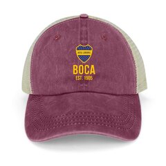 Boca Juniors Cowboy Cepure Snap Back Cepure derbija cepure Trucker Cap ballīšu cepures Cepure vīriešiem Sieviešu цена и информация | Мужские шарфы, шапки, перчатки | 220.lv