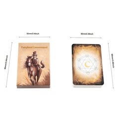 Pasaku zeme-lenormand, kartiņas izmērs 8,8x6cm, ar vienkāršu ceļvedi, lenormand karti, orākula zīlēšanas praksi cena un informācija | Galda spēles | 220.lv