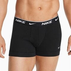 Vīriešu biksītes 3 Pack Everyday Cotton Trunks Vīriešu NIKE, melnas cena un informācija | Vīriešu apakšbikses | 220.lv