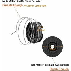 Zāles pļāvēja vītnes spole 6+2 neilona rezerves spoles saderīgs modelis F016800569/F016800385 Bosch Easy Grass Edge trimmeram цена и информация | Садовые инструменты | 220.lv