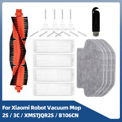 Paredzēts Xiaomi Mi Robot Vacuum Mop 2S / 3C / XMSTJQR2S / B106CN Rezerves daļas Aksesuāri Galvenā sānu birste Hepa Filter Mop Lupatu auduma paklāju tīrītāji цена и информация | Пылесосы для сбора листьев, измельчители веток, очистители тротуарной плитки | 220.lv