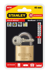 Slēdzene 40mm STANLEY, S742-031 cena un informācija | Durvju slēdzenes | 220.lv