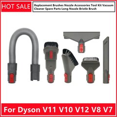 Dyson V11 V10 V12 V8 V7 rezerves birstes Sprauslas piederumi Instrumentu komplekts Putekļu sūcēju rezerves daļas Garo sprauslu saru suku paklāju tīrītāji цена и информация | Пылесосы для сбора листьев, измельчители веток, очистители тротуарной плитки | 220.lv