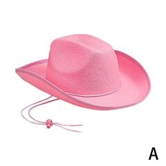 Modes vintage kovboju cepure Cowgirl galvas aksesuāri bruņinieks lielas sievietes vīriešiem ikdienas un cepure ar malu cepure ballīte āra kovboju cepure X8Q2 cena un informācija | Vīriešu cepures, šalles, cimdi | 220.lv