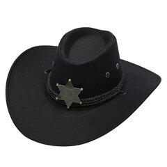 Dizaineru zīmola Cowboy cepure Retro cepure vīriešiem un sievietēm jāšanas ceļojumu makšķerēšanai ēnojošs sauļošanās līdzeklis ar vēja virves vāciņiem vīriešiem цена и информация | Мужские шарфы, шапки, перчатки | 220.lv