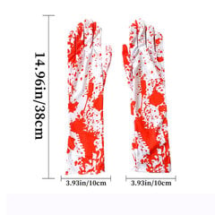Helovīna kostīmu, kospleja dekorēšana, biedējoša ar asinīm notraipīta zeķu cimdu priekšauts galdauts Helovīna ballītei, saģērbt fotokabīni cena un informācija | Aplikācijas, rotājumi, uzlīmes | 220.lv