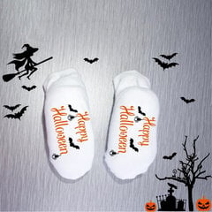 1 pāris pielāgotas baltas, Happy Halloween dekorācijas bērnu zeķes Baby Shower Dāvana Unisex jaundzimušajam Bebe pēdu zeķes 0-1 bērnu apavi cena un informācija | Aplikācijas, rotājumi, uzlīmes | 220.lv