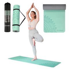 YM10 TPE YOGA MAT MINT HMS cena un informācija | Citas fitnesa preces | 220.lv