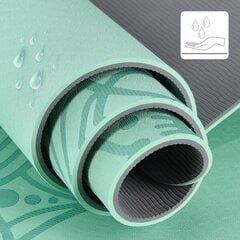 YM10 TPE YOGA MAT MINT HMS cena un informācija | Citas fitnesa preces | 220.lv