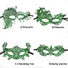 Helovīna maska ​​Mežģīnes, 1 gab. cena un informācija | Karnevāla tērpi, maskas | 220.lv
