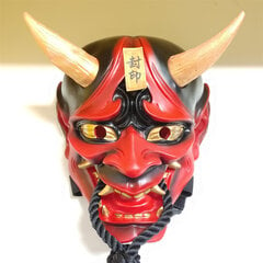 ONI Scary Ghost Mask sveķu Hannya maska ​​Helovīna iedomātā kleita ballīte spoku samuraju šausmu dēmonu maskas цена и информация | Праздничные декорации | 220.lv