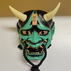 ONI Scary Ghost Mask sveķu Hannya maska ​​Helovīna iedomātā kleita ballīte spoku samuraju šausmu dēmonu maskas цена и информация | Праздничные декорации | 220.lv