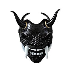 Prajna maska ​​pieaugušajiem unisex Helovīna sejas maskas japāņu Hannya Demon Oni Samurai Noh Kabuki Prajna Devil mask lateksa ballīšu maskas цена и информация | Праздничные декорации | 220.lv