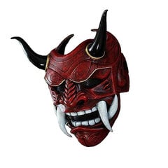 Prajna maska ​​pieaugušajiem unisex Helovīna sejas maskas japāņu Hannya Demon Oni Samurai Noh Kabuki Prajna Devil mask lateksa ballīšu maskas цена и информация | Праздничные декорации | 220.lv