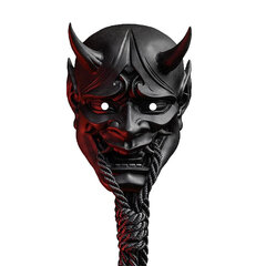 Prajna maska ​​pieaugušajiem unisex Helovīna sejas maskas japāņu Hannya Demon Oni Samurai Noh Kabuki Prajna Devil mask lateksa ballīšu maskas цена и информация | Праздничные декорации | 220.lv