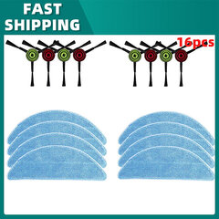 iLife T10s robotu putekļu sūcējam Mop Pad sānu birstes piederumu rezerves daļas paklāju tīrītājiem cena un informācija | Lapu pūtēji, zaru smalcinātāji, slaucīšanas iekārtas | 220.lv