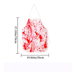 Helovīna kostīmu, kospleja dekorēšana, biedējoša ar asinīm notraipīta zeķu cimdu priekšauts galdauts Helovīna ballītei, saģērbt fotokabīni cena un informācija | Aplikācijas, rotājumi, uzlīmes | 220.lv