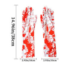 Helovīna cimdi, šausminoša atmosfēra. Dekorācija Asins cimdi Asins zeķes Helovīna galvaskausi Cosplay ballīte Cos asins nospiedumu rekvizīti cena un informācija | Aplikācijas, rotājumi, uzlīmes | 220.lv
