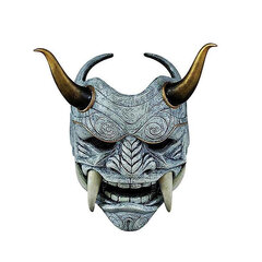 Prajna maska ​​pieaugušajiem unisex Helovīna sejas maskas japāņu Hannya Demon Oni Samurai Noh Kabuki Prajna Devil mask lateksa ballīšu maskas цена и информация | Праздничные декорации | 220.lv