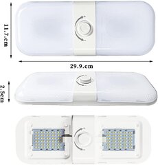 Aptumšojama LED kravas automašīnas salona griestu lampa 12V 24V cena un informācija | Iebūvējamās lampas, LED paneļi | 220.lv