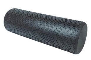 Jogas masāžas rullītis Sanro Foam roll, 45x15 cm, melns cena un informācija | Jogas preces | 220.lv