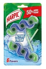 Harpic tualetes tīrīšanas bloks Active Fresh, 2x35 g cena un informācija | Tīrīšanas līdzekļi | 220.lv