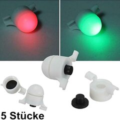 5 Piece LED Bite Alarm Strike Alert Rod Zusu nakts zvejas elektroniska kodums цена и информация | Другие товары для рыбалки | 220.lv