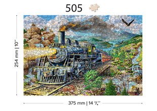 Koka puzle Wooden Puzzle - RAILWAY cena un informācija | Puzles, 3D puzles | 220.lv