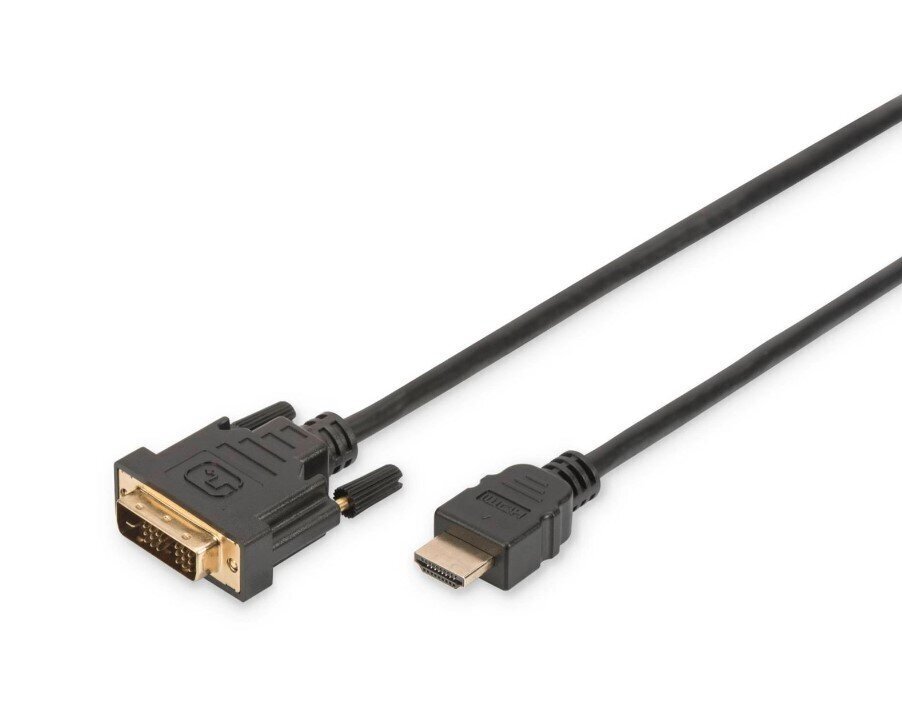 Assmann, HDMI/DVI-D, 2 m cena un informācija | Kabeļi un vadi | 220.lv