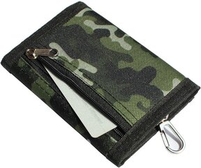 1 gab Camo Wallet, poliestera/audekls/Oxford/Kids Wallet, Teen Boys Wallet (militāri zaļš) cena un informācija | Sieviešu maki, karšu maki | 220.lv