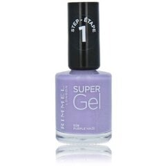 Gēla nagu laka Rimmel Super Gel Nail Polish, 028 Purple Haze, 12 ml cena un informācija | Nagu lakas, stiprinātāji | 220.lv