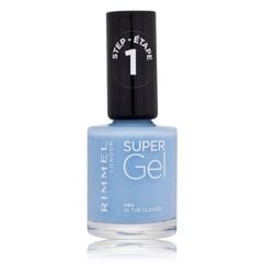 Gēla nagu laka Rimmel Super Gel Nail Polish, 060 In The Clouds, 12 ml cena un informācija | Nagu lakas, stiprinātāji | 220.lv