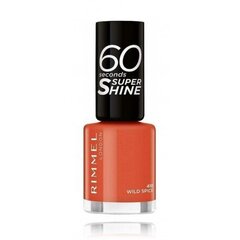 Nagu laka Rimmel 60 Seconds Super Shine Nail Polish, 410 Wild Spice, 8 ml cena un informācija | Nagu lakas, stiprinātāji | 220.lv