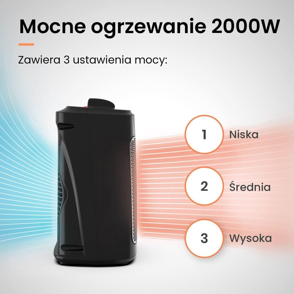 ProBreeze portatīvais elektriskais sildītājs cena un informācija | Sildītāji | 220.lv