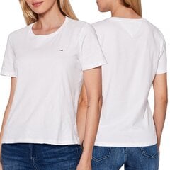 Tommy Jeans sieviešu t-krekls Regular Fit, balta kokvilna DW0DW14616-YBR cena un informācija | T-krekli sievietēm | 220.lv