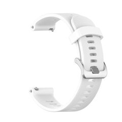 Pulksteņa siksniņa Balta 20 mm Garmin Forerunner 245 White 20 mm cena un informācija | Viedpulksteņu un viedo aproču aksesuāri | 220.lv