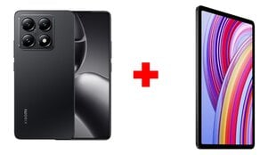 Xiaomi 14T 5G 12/256GB Titan Black + Xiaomi Redmi Pad Pro 12.1 6GB/128GB Graphite Gray цена и информация | Мобильные телефоны | 220.lv