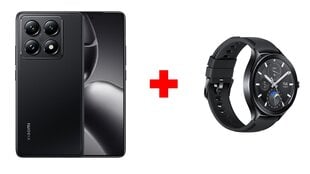 Xiaomi 14T Pro 5G 12/512GB Titan Black + Xiaomi Watch 2 Pro 4G Black цена и информация | Мобильные телефоны | 220.lv